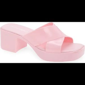 Jeffrey Campbell bubblegum sandals